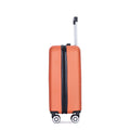 2Piece Luggage Sets Abs Lightweight Suitcasespinner Wheels, 20 14 Dark Orange Orange Dark Orange Abs