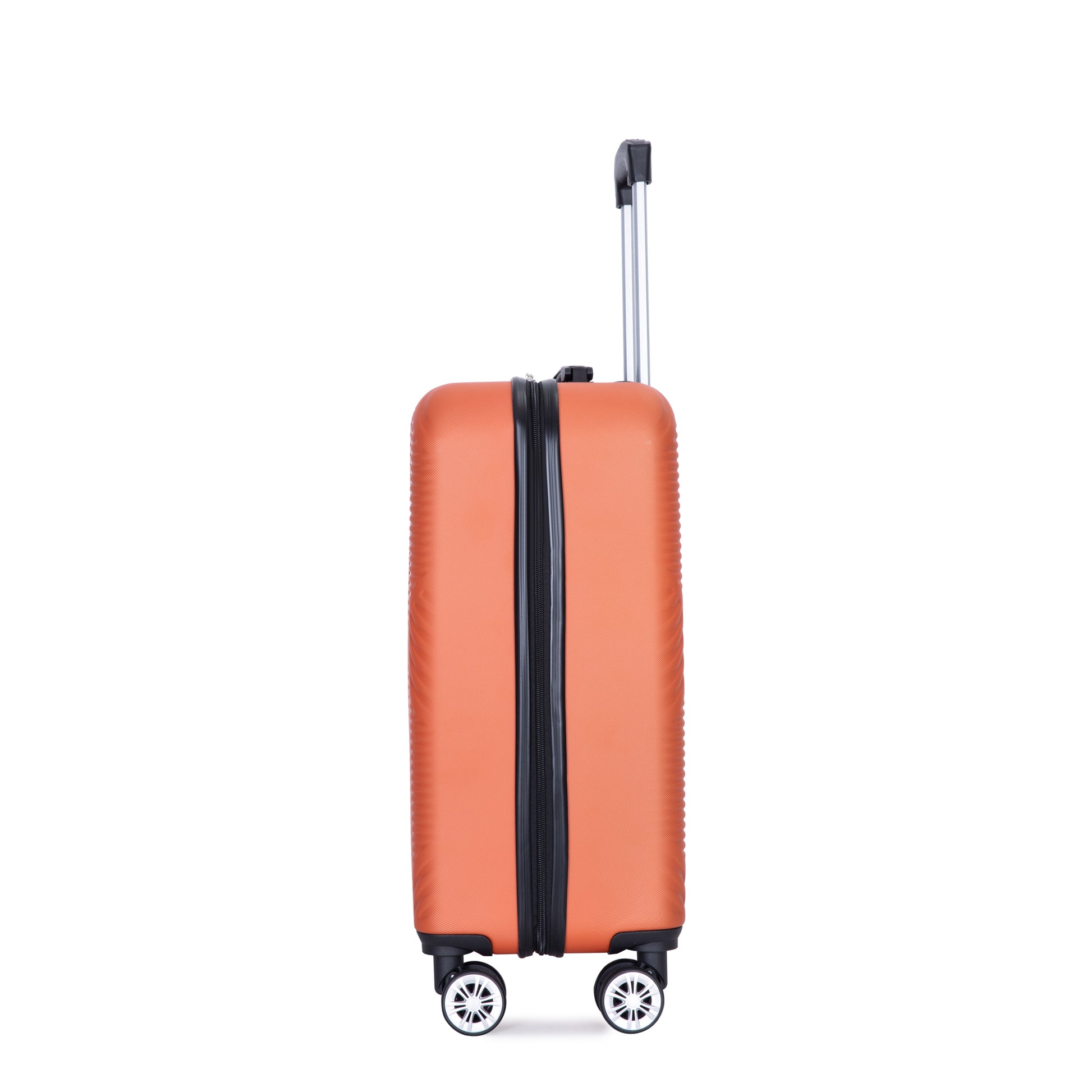 2Piece Luggage Sets Abs Lightweight Suitcasespinner Wheels, 20 14 Dark Orange Orange Dark Orange Abs