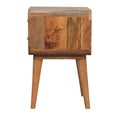 Close Knit 2 Drawer Bedside Oak Wood Rattan