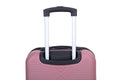 4 Piece Abs Lightweight Suitcase, 14 Inch Makeup Box, Aircraft Wheels 14 20 24 28 Pink Pink Abs