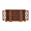 Glazed Carve Chestnut Sideboard Chestnut Solid Wood