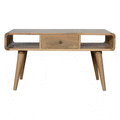 Curved Oak Ish Coffee Table Oak Solid Wood