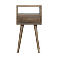 Mini Grey Washed Bedside Gray Wash Solid Wood