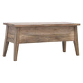 Solid Wood Lid Up Storage Bench Oak Solid Wood