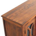 Glazed Carve Chestnut Sideboard Chestnut Solid Wood