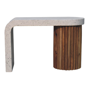 Serenity Coffee Table White Oak Terrazzo