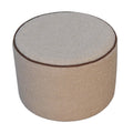 Serenity Large Round Footstool Chestnut Solid Wood