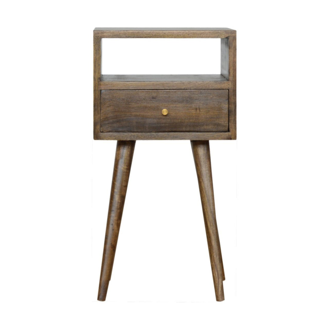 Mini Grey Washed Bedside Gray Wash Solid Wood