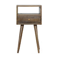Mini Grey Washed Bedside Gray Wash Solid Wood