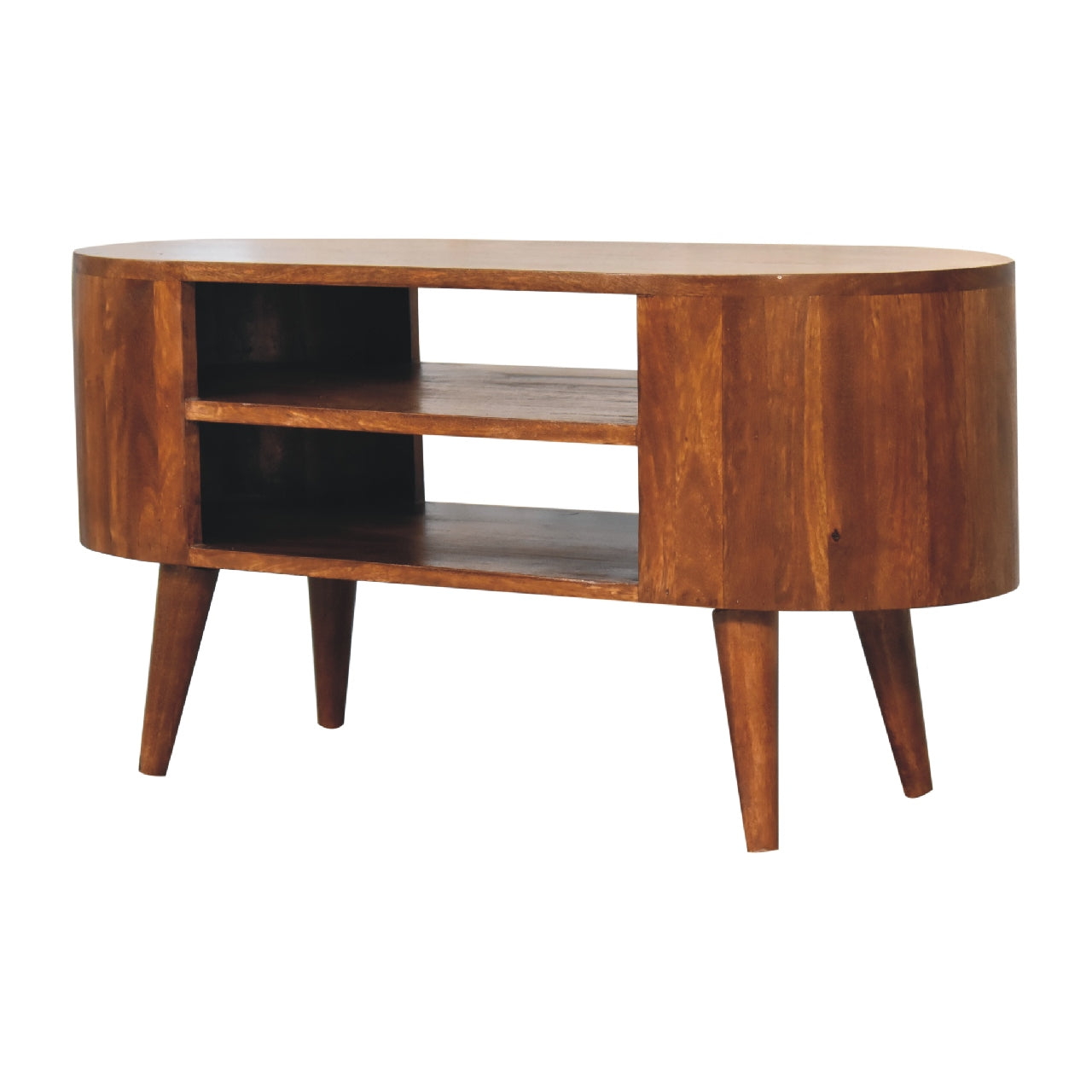 Cortez Chestnut Media Unit Chestnut Solid Wood