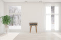 Bone Inlay Tapered Bedside Oak Solid Wood