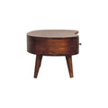 Solid Wood Mini Chestnut Wave Coffee Table Chestnut Brown Bedroom Classic,Contemporary Freestanding Mango Drawers Coffee & End Tables Lacquered Wood Solid Wood