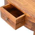 Mini Chestnut Rounded Coffee Table Chestnut Solid Wood