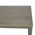 Industrial Cross Metal Coffee Table Pewter Wood Metal
