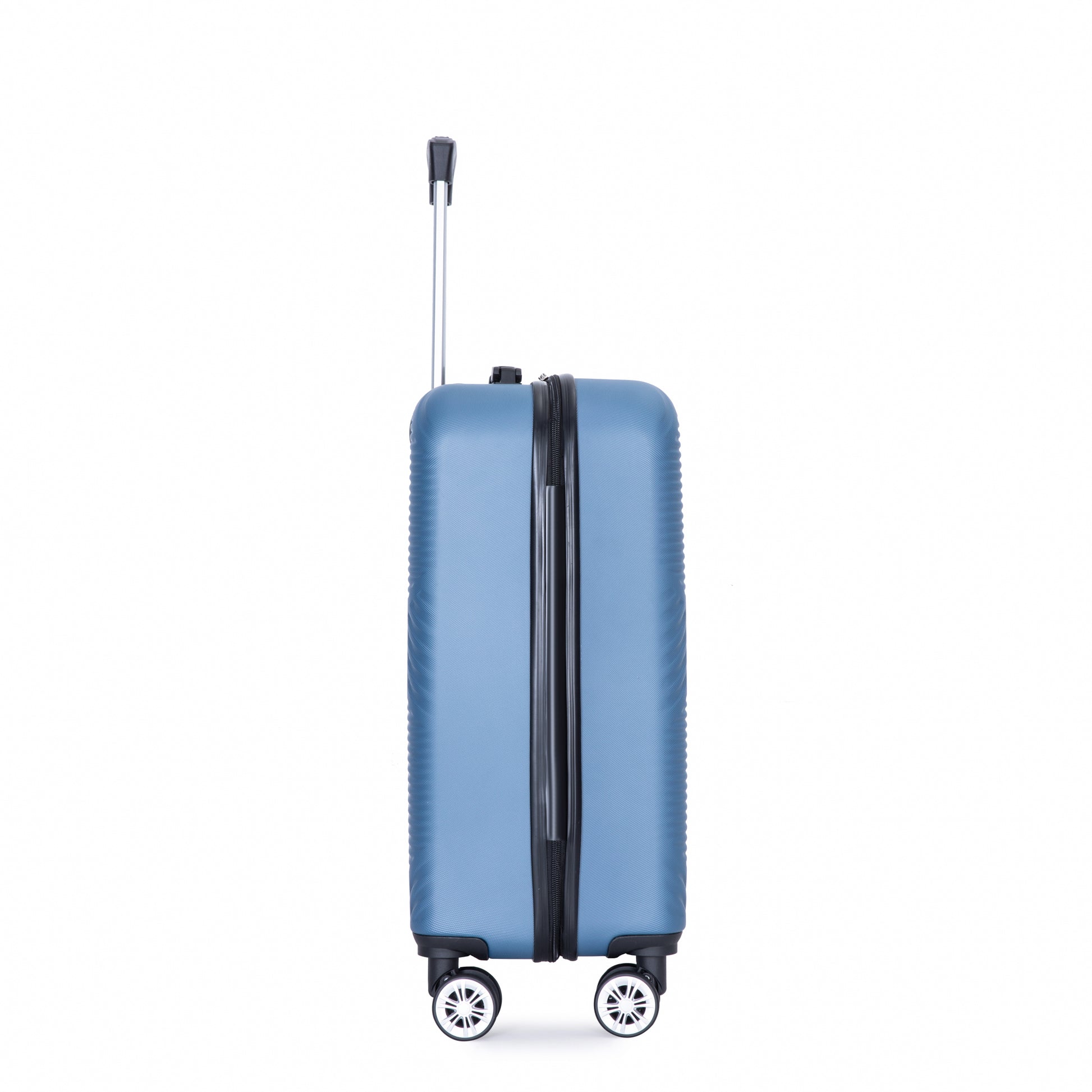 2Piece Luggage Sets Abs Lightweight Suitcasespinner Wheels, 20 14 Blue Blue Abs