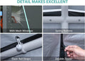 Sannwsg 10X16 Heavy Duty Carport Canopy Extra Large Portable Car Tent Garage With Roll Up Windows And All Season Tarp Cover,Side Walls & Removable Roof For Car, Suv,Boats&Truck Shelter Logic Storage Gray None Garden & Outdoor High Wind Resistant Carports