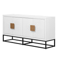 Light Luxury Designed Cabinet With Unique Support Legs And Adjustable Shelves, Suitable For Living Rooms, Corridors, And Study Rooms. White Mdf