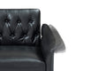67.71 Inch Faux Leather Sofa Bed With Adjustment Armres Black Light Brown Faux Leather Wood Primary Living Space Medium Soft Loose Back Contemporary Eucalyptus Square Arms Foam Pvc 2 Seat