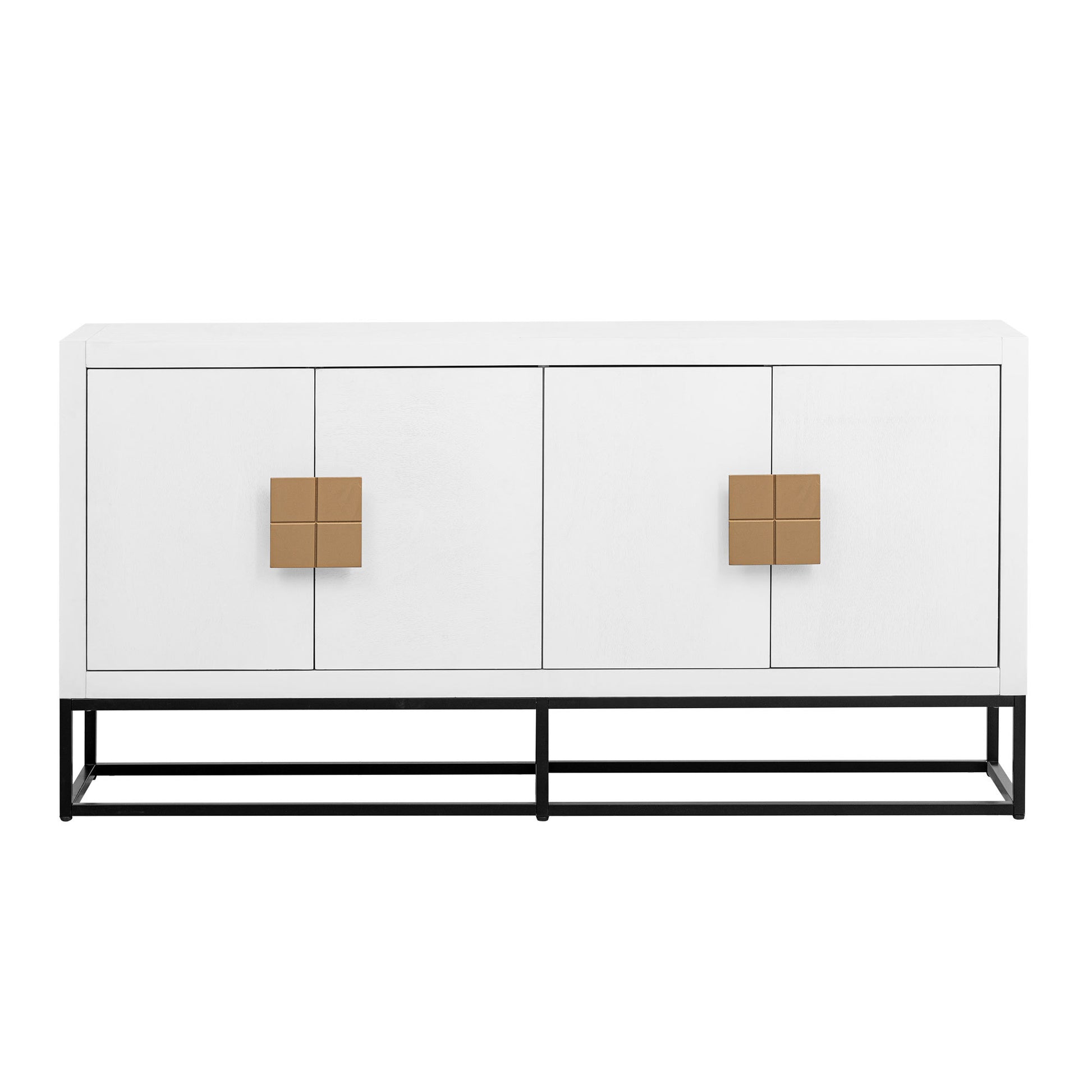 Light Luxury Designed Cabinet With Unique Support Legs And Adjustable Shelves, Suitable For Living Rooms, Corridors, And Study Rooms. White Mdf