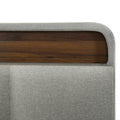 Full Size Upholstered Platform Bed With Storage Headboard, Sensor Light And A Set Of Sockets And Usb Ports, Linen Fabric, Gray Gray Linen