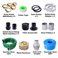 Semi Trash Pump 3 Inch, 209Cc 7Hp 4 Stroke Ohv Engine, Gas Powered Semi Trash Water Pump 50 Ft Discharge Hose, 12 Ft Suction Hose With Complete Fittings,Epa Compliant Black Blue Steel