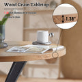 Easy Assembly Round Dining Table,Coffee Table For Cafe Bar Kitchen Dining Office Walnut Dining Room Modern Round Mdf