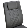 Modern Dining Chair With Faux Leather Cushioned Seats Dining Chair With Metal Legs, Suitable For Kitchen, Living Room, Bedroom, Dining Room Side Chairs, Set Of 6 Pieces Gray Pu Leather Gray Pu