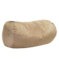 Jasper Traditional 8 Foot Suede Cylindrical Bean Bag, Tuscany Tuscany Microfiber