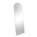 White 65X22 Inch Metal Arch Stand Full Length Mirror White Classic Mdf Glass Aluminium Alloy