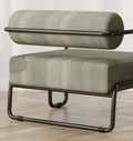 Living Room Iron Sofa Chair, Lazy Individual Chair, Balcony Leisure Chair Color: Brown Light Brown Corduroy