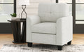 Mid Century Modern Accent Chair Cozy Armchair Button Tufted Back And Wood Legs For Living Room, Office Room, Beige Beige Primary Living Space Polyester