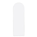 White 65X22 Inch Metal Arch Stand Full Length Mirror White Classic Mdf Glass Aluminium Alloy