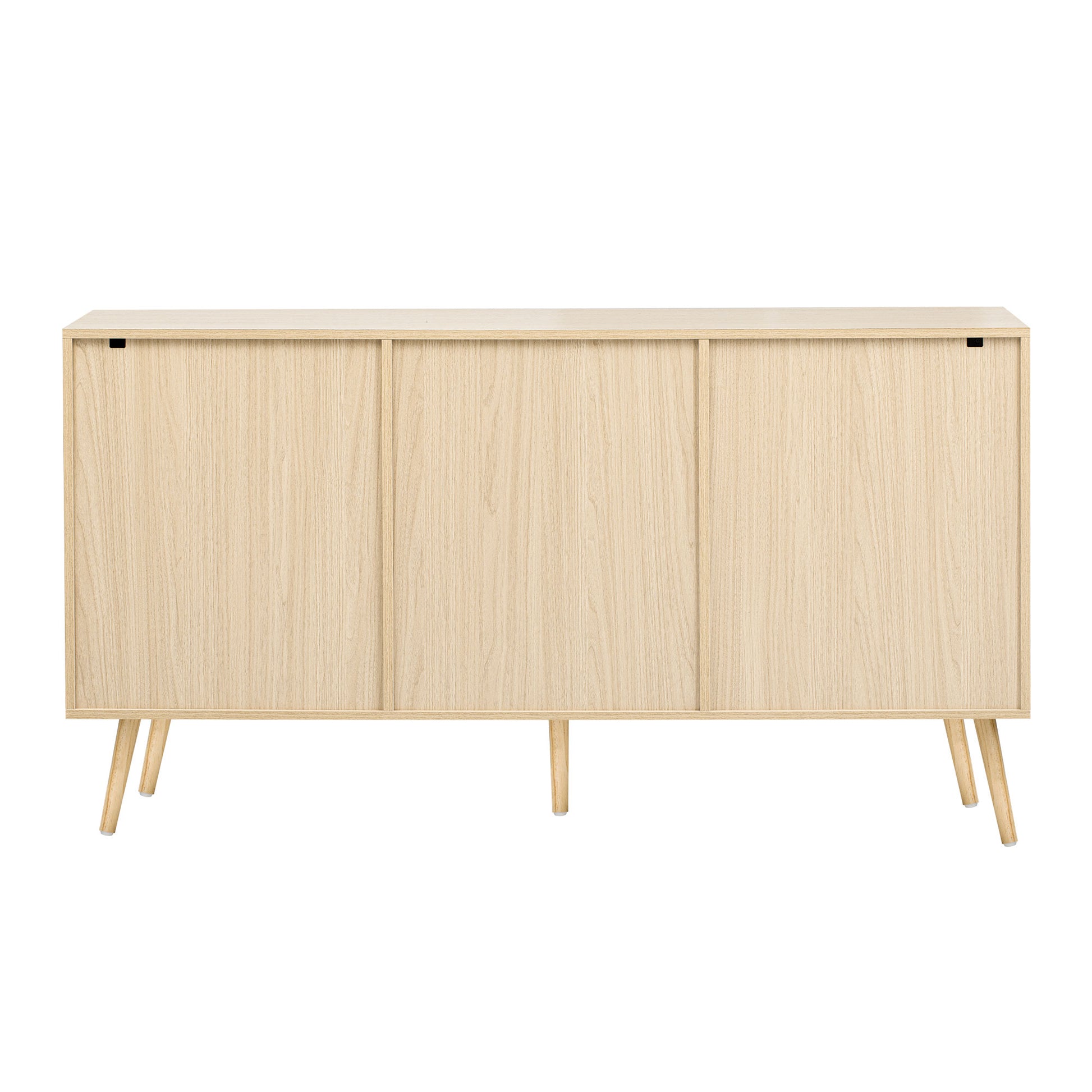 Modern Cabinet With 2 Doors And 3 Drawers, Suitable For Living Rooms, Studies, And Entrances. Natural Mdf