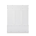 Hall Tree Entryway Bench With Coat Rack, With Shoe Cubbies For Bedroom, White, 59.8'' W X 15.8'' D X 76.8''H. White Particle Board