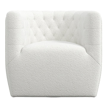 Delaney Swivel Chair Beige Boucle