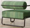 Living Room Iron Sofa Chair, Lazy Individual Chair, Balcony Leisure Chair Color: Green Dark Green Corduroy