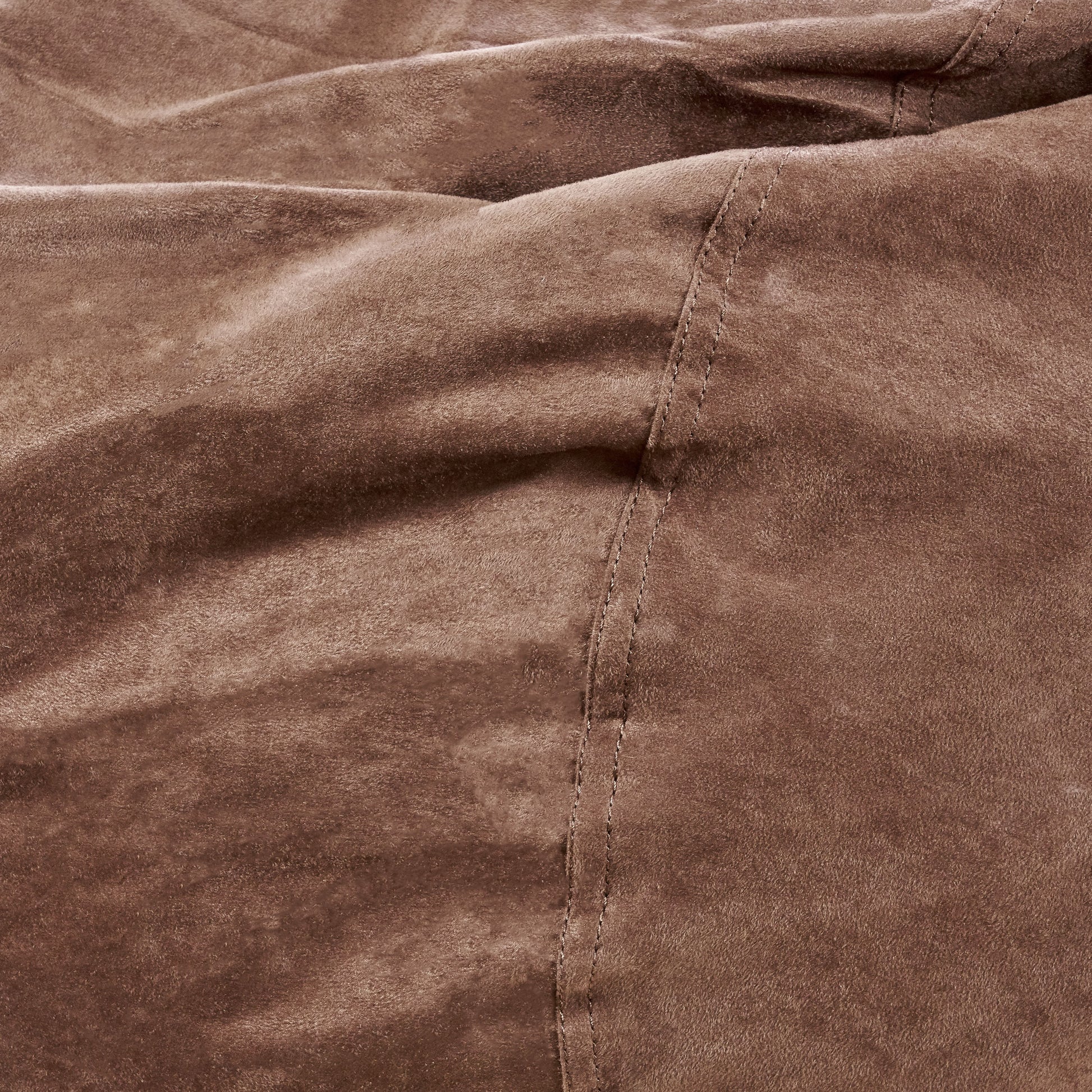 Jasper Traditional 8 Foot Cylindrical Suede Bean Bag, Brown Brown Microfiber