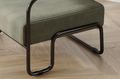 Living Room Iron Sofa Chair, Lazy Individual Chair, Balcony Leisure Chair Color: Brown Light Brown Corduroy