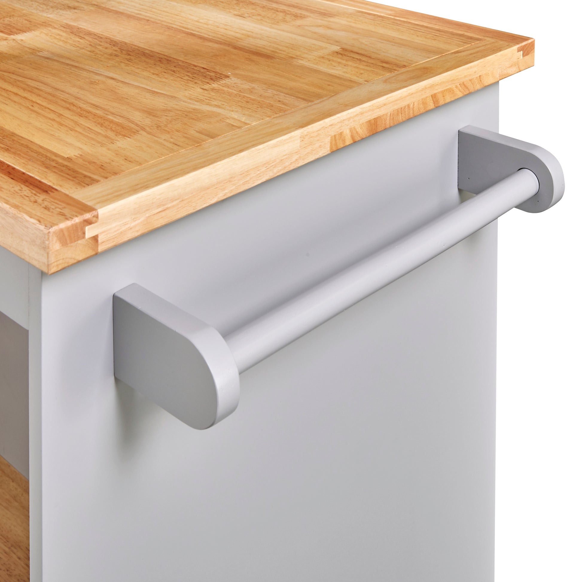 Rolling Kitchen Island With Storage, Two Sided Kitchen Island Cart On Wheels With Wood Top, Wine And Spice Rack, Large Kitchen Cart With 2 Drawers, 3 Open Compartments, Grey Blue Blue Kitchen Classic,French,Mid Century Modern,Modern,Rustic Rectangular