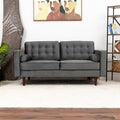 Casey Velvet Loveseat Grey Velvet