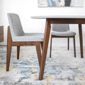 Crystal Dining Chair Set Of 2 Grey Polyester