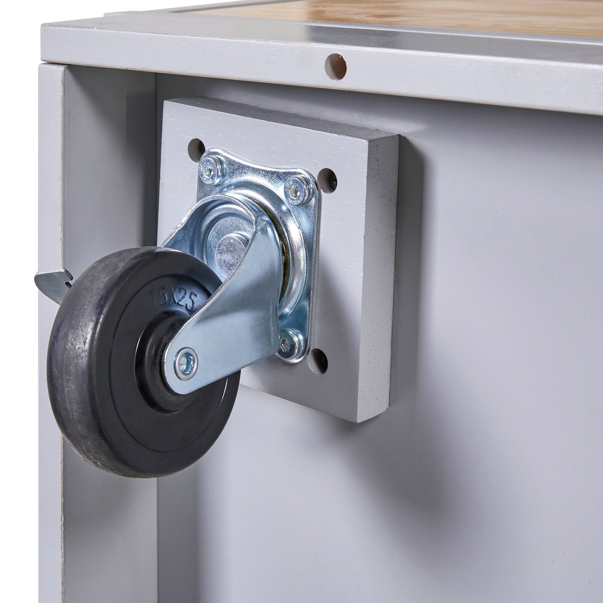 Rolling Kitchen Island With Storage, Two Sided Kitchen Island Cart On Wheels With Wood Top, Wine And Spice Rack, Large Kitchen Cart With 2 Drawers, 3 Open Compartments, Grey Blue Blue Kitchen Classic,French,Mid Century Modern,Modern,Rustic Rectangular