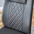 Modern Dining Chair With Faux Leather Cushioned Seats Dining Chair With Metal Legs, Suitable For Kitchen, Living Room, Bedroom, Dining Room Side Chairs, Set Of 6 Pieces Gray Pu Leather Gray Pu