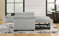 3 In 1 Convertible Sleeper Chair Sofa Bed Pull Out Couch Adjustable Chair With Pillow, Adjust Backrest Into A Sofa, Lounger Chair, Single Bed Or Living Room Or Apartment, Gray Gray Polyester