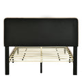 Full Size Upholstered Platform Bed With Storage Headboard, Sensor Light And A Set Of Sockets And Usb Ports, Linen Fabric, Beige Beige Linen