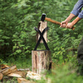 Kindling Splitter Wedges For Cutting Woods Portable Log Splitter Heavy Duty Firewood Splitter & Fire Poker Set Manual Log Splitter Wedge Wood Chopper For Commercial, Outdoor, Home Black Metal