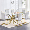 Large Modern Minimalist Rectangular Glass Dining Table For 6 8 With 0.39