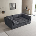 Convertible Modern Luxury Sectional Sofa Couch For Living Room Quality Corduroy Upholstery Modular Sofa Dark Grey Dark Grey Polyester Corduroy