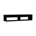 Klein Floatingtv Stand, Space Saver Design With Functional Shelves, Black Black 40 49 Inches Particle Board Pine