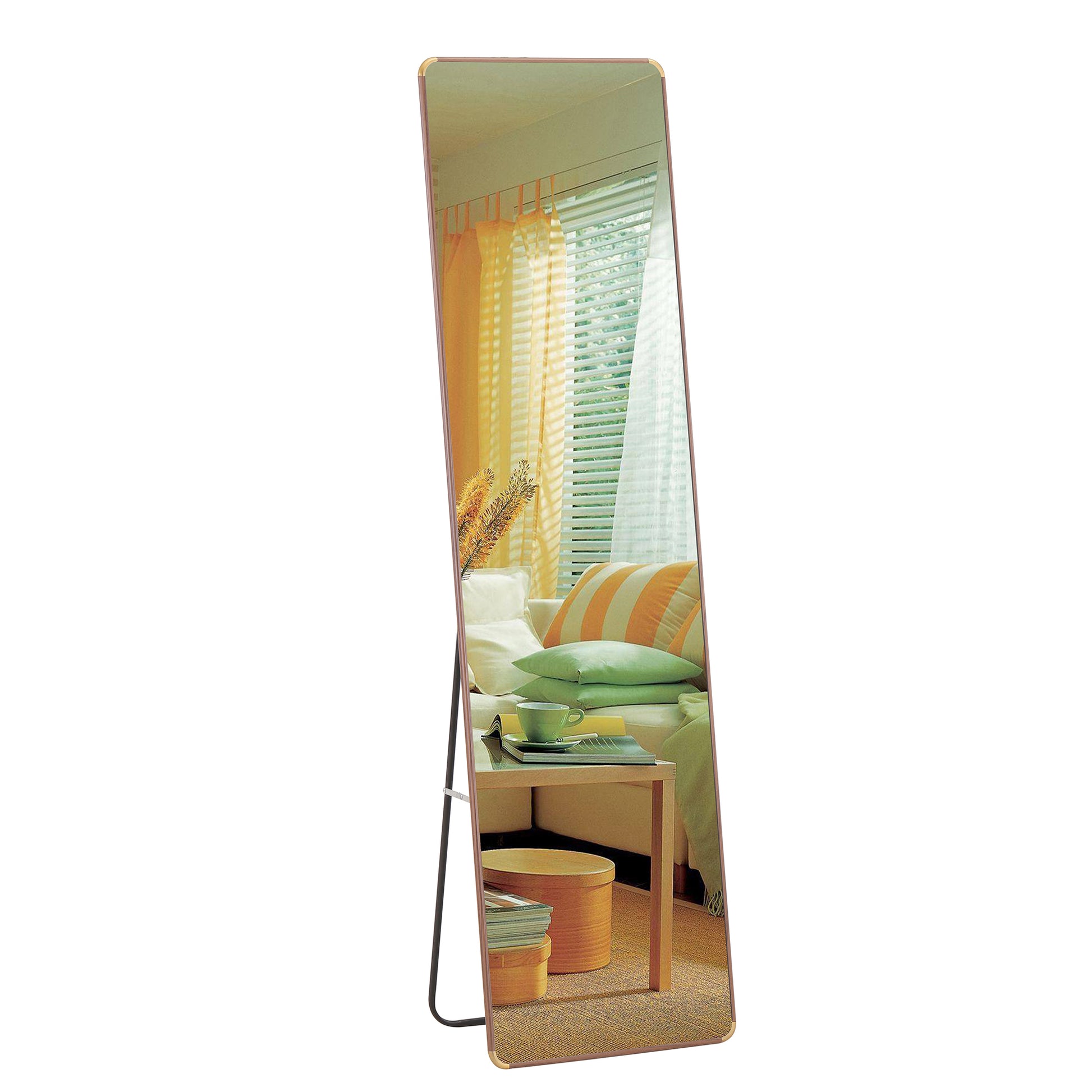 The 4Th Generation Floor Standing Full Length Mirror. Wall Mirror, Bathroom Makeup Mirror, Bedroom Foyer, Clothing Store, Wall Mounted. 60 "* 16.5" Transparent Glass